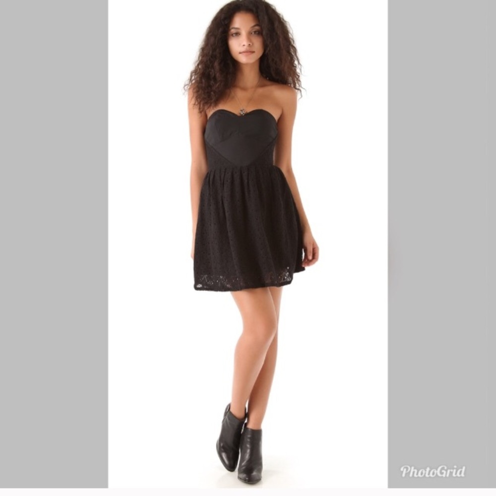 Jack BB Dakota Black Dress w/ Sweetheart Neckline